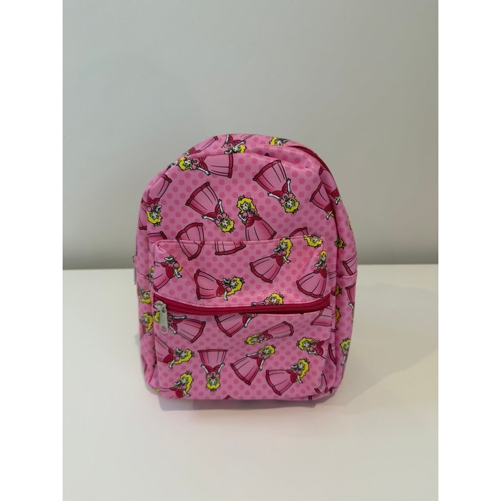 NWT Super Mario Princess 10" Mini Faux Leather Backpack
